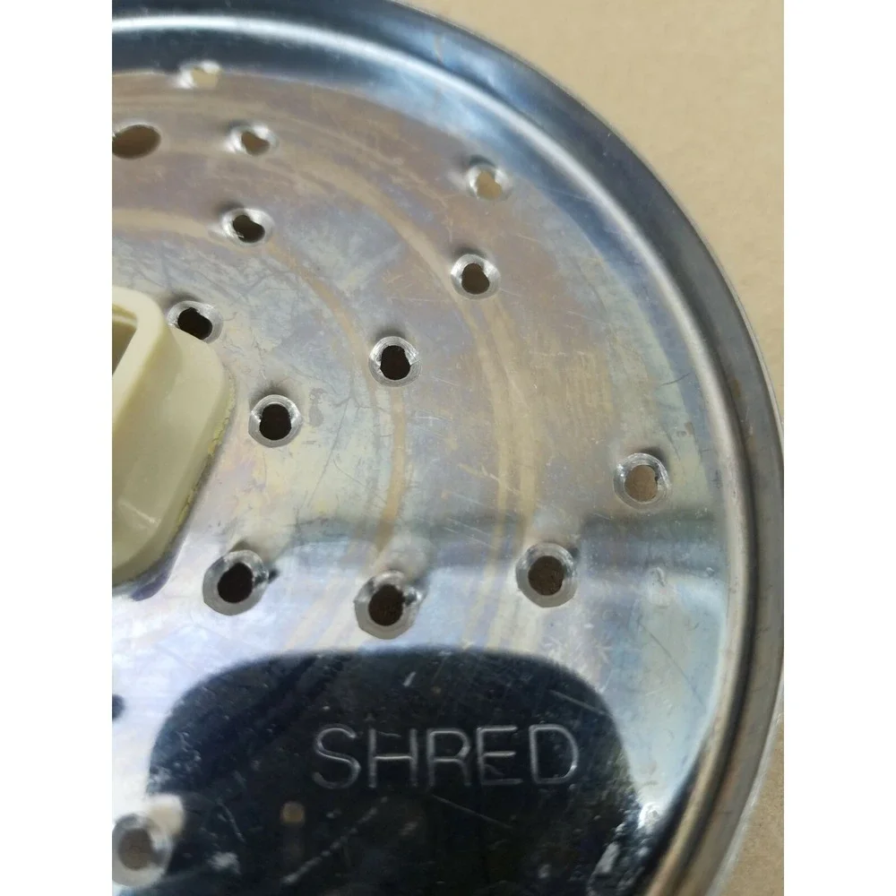 West Bend High Performance Food Processor 6500 Slice Shred Grater Disc Blade